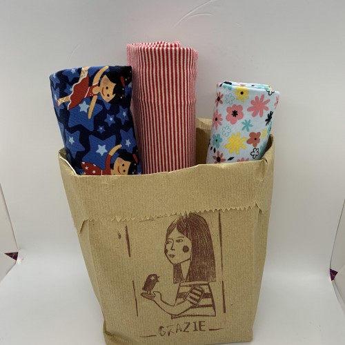 Pack Jersey Fantasia Diciasette, 3 pz. 50x 150 cm
