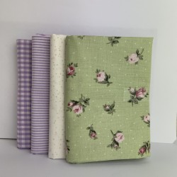Pack Cotone Verde Rosa, 4 pz. 50x 70-75cm