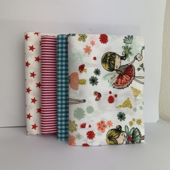 Pack Cotone Fatina Bosco, 4 pz. 50x 70-75cm