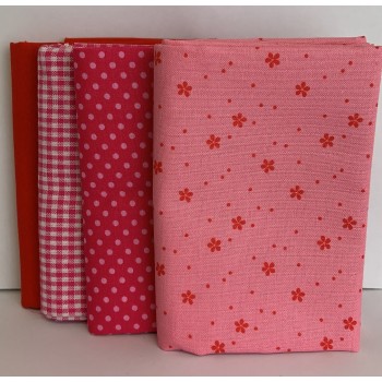 Pack Cotone Misto Red, 4 pz. 50x 70-75cm