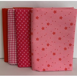 Pack Cotone Misto Red, 4 pz. 50x 70-75cm