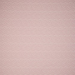 Jersey di Cotone, Rosa , Pois bianchi