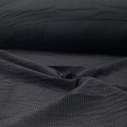 Velluto di cotone a coste , Nero