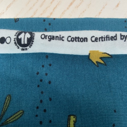 Jersey di Cotone Biologico GOTS, Coccodrillo,...