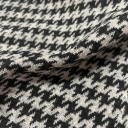 Tessuto Stock Maglia, Rombo Grigio e Nero