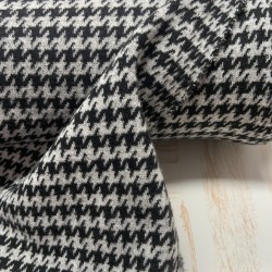 Tessuto Stock Maglia, Rombo Grigio e Nero