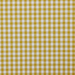 Cotone Popeline, Quadri, Ocra