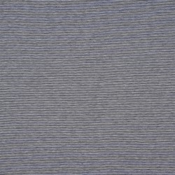 Jersey di Cotone con Righe larghe 1mm, Blu Navy - Bianco