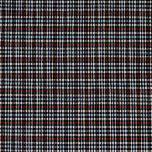 Tartan Scozzese, Misto Viscosa-Poliamide, Blu...