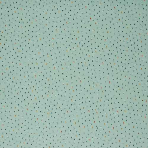 Velluto,  Nicky , Menta con Pois colorati