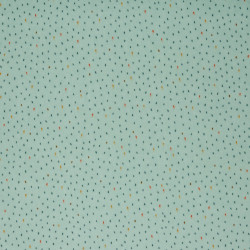 Velluto,  Nicky , Menta con Pois colorati