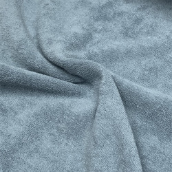 Spugna - Pico Terry di Cotone Organico, Uni, Blu Polvere