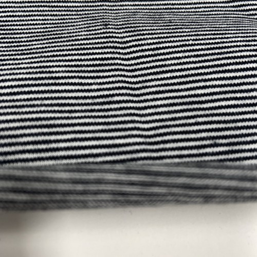 Jersey di Cotone con Righe larghe 1mm, Nero -...