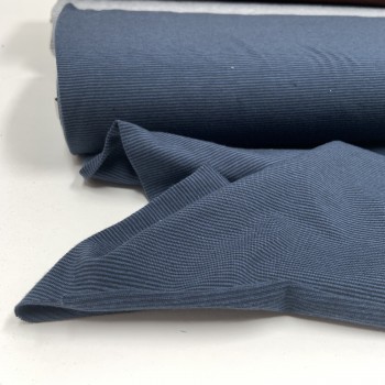 Jersey di Cotone con Righe larghe 1mm, Petrol-Nero 2