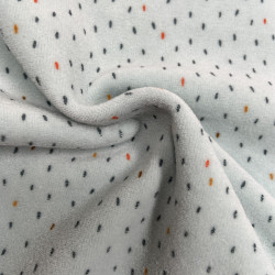 Velluto,  Nicky , Menta con Pois colorati
