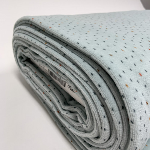 Velluto,  Nicky , Menta con Pois colorati