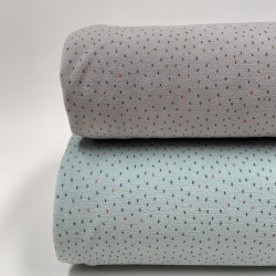 Velluto,  Nicky , Menta con Pois colorati