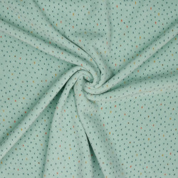 Velluto,  Nicky , Menta con Pois colorati
