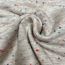 Felpa / Sweat, Ecru con Pois colorati a rilievo