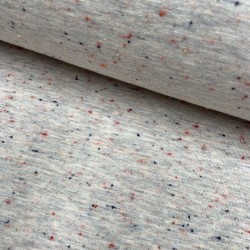 Felpa / Sweat, Ecru con Pois colorati a rilievo