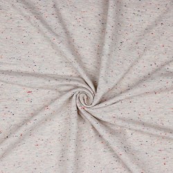 Felpa / Sweat, Ecru con Pois colorati a rilievo