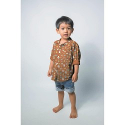 Cotone Popeline, Bianco con quadretti grigi, Animali