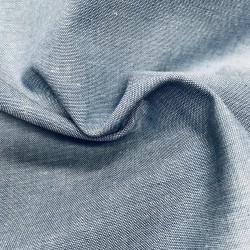 Cotone Popeline, Filo in tinta, Blu