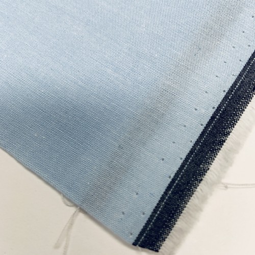 Cotone Popeline, Filo in tinta, Celeste