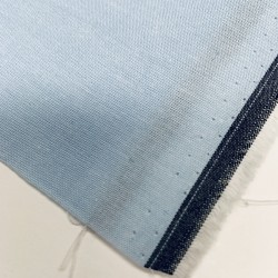 Cotone Popeline, Filo in tinta, Celeste