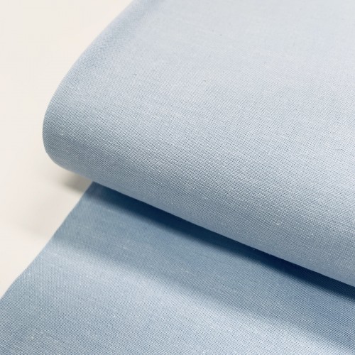 Cotone Popeline, Filo in tinta, Celeste