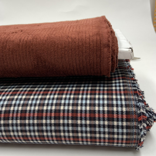 Tartan Scozzese, Misto Viscosa-Poliamide, Blu...