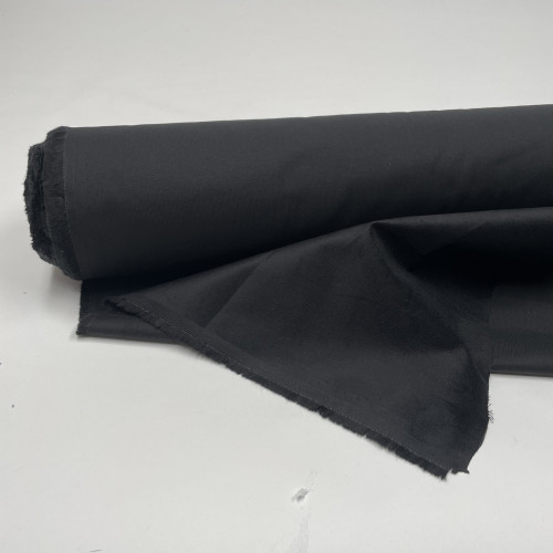 Velluto di cotone a coste sottili, Elastico, Nero