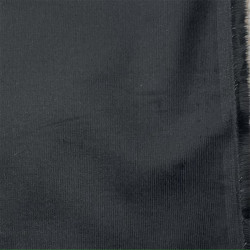 Velluto di cotone a coste sottili, Elastico, Nero