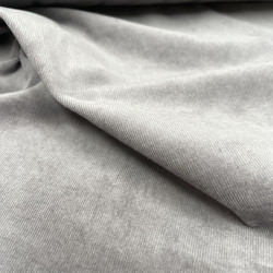 Velluto di cotone a coste sottili, Elastico, Grigio