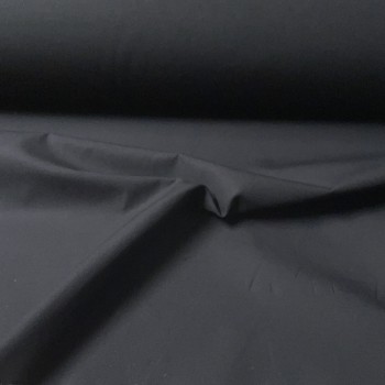 Cotone Bio Popeline, Nero