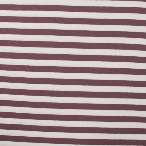 Jersey di Cotone con Righe larghe 1cm, Bianco /...