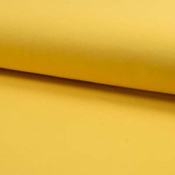 Bio Felpa/French Terry di Cotone Organico, Uni, Giallo
