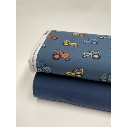 Felpa/ French terry, Blu Denim
