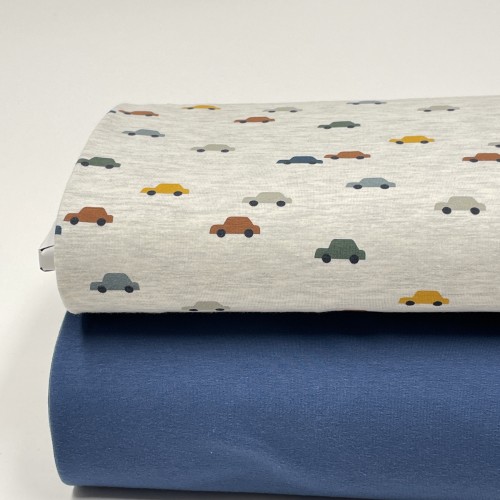 Felpa/ French terry, Blu Denim