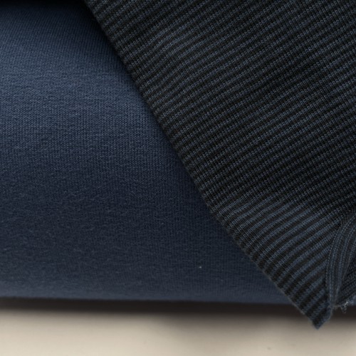 Felpa/ French terry, Blu Denim