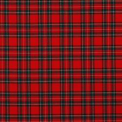 Tartan Scozzese, Misto Viscosa-Poliamide , Rosso
