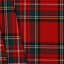 Tartan Scozzese, Misto Viscosa-Poliamide , Rosso
