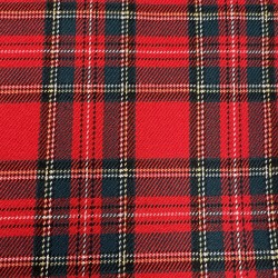 Tartan Scozzese, Misto Viscosa-Poliamide , Rosso