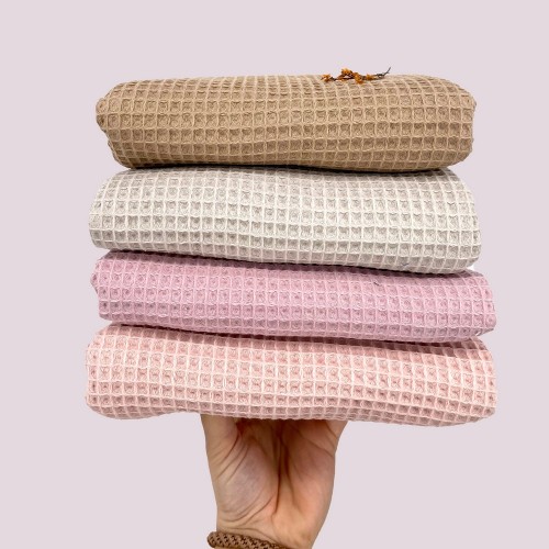 Spugna di Cotone/Waffle, Grigio Chiaro