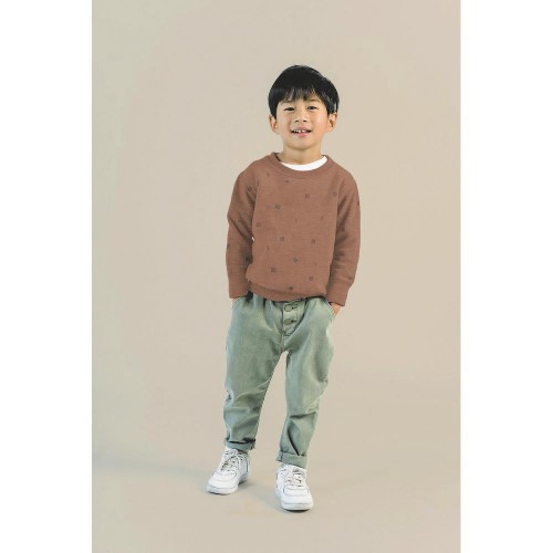 Felpa/Sweat  , Cioccolato con Strisce