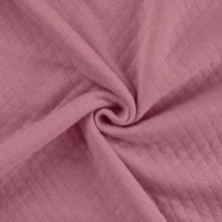 Felpa estiva di Cotone, Nido d'ape, Rosa Polvere