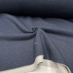 Felpa French Terry, Blu Navy, Glitter