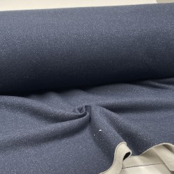 Felpa French Terry, Blu Navy, Glitter
