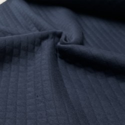 Felpa estiva di Cotone, Nido d'ape, Blu