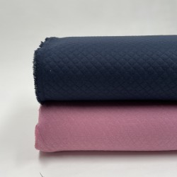 Felpa estiva di Cotone, Nido d'ape, Rosa Polvere